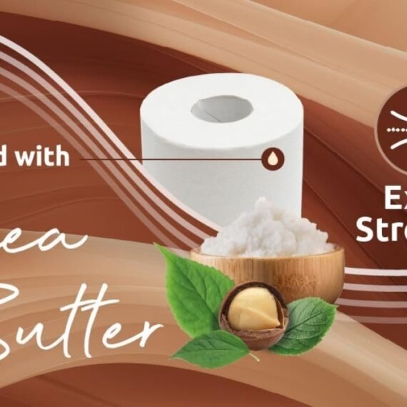 (Free Shipping)Phoenix Soft Luxury Toilet Rolls Bulk Buy – Shea Butter Fragranced Toilet Paper - Quilted White 3 Ply Paper - Pack of 90 Toilet Tissue