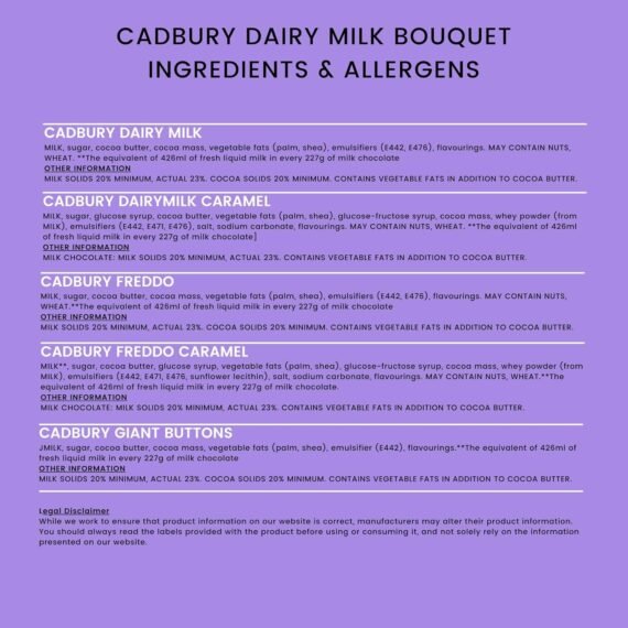 Cadbury Dairy Milk Chocolate Bouquet Gift A Luxury Cadbury Chocolate Hamper For Chocolate Lovers